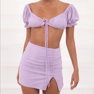 Lucy in the Sky lilac two piece (M)